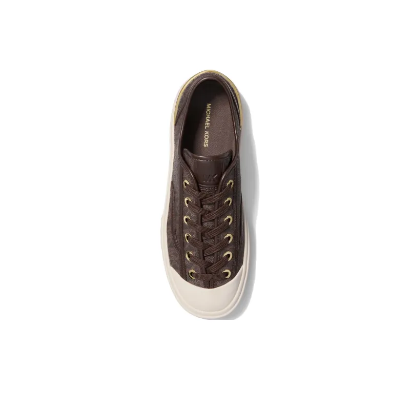 MICHAEL KORS Jude Low Top Skateboard Shoes Women's Dark Brown-3