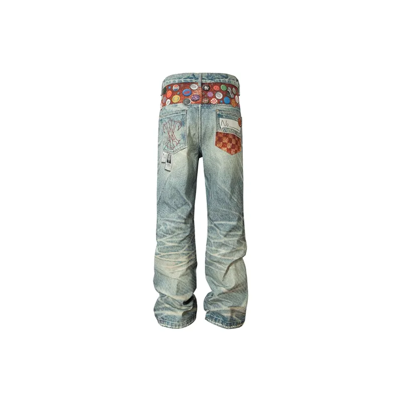 YADcrew Jeans Unisex Blue-1