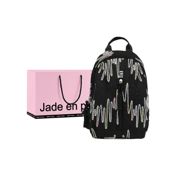 Jade En Plus Nylon Sling Bag Unisex Dazzle Black/Fringe White