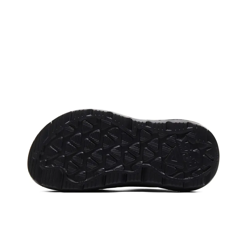 PEAK Taichi Chef Shoes Wrap toe Slippers Men's All Black-5