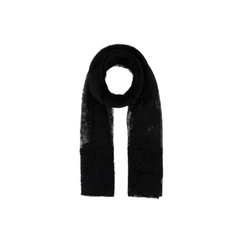 Valentino Lace Detaile Flower Embroidered Scarf