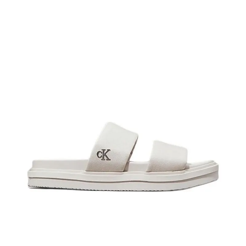 CKJ CALVIN KLEIN JEANS Slide Slippers Men's White-1