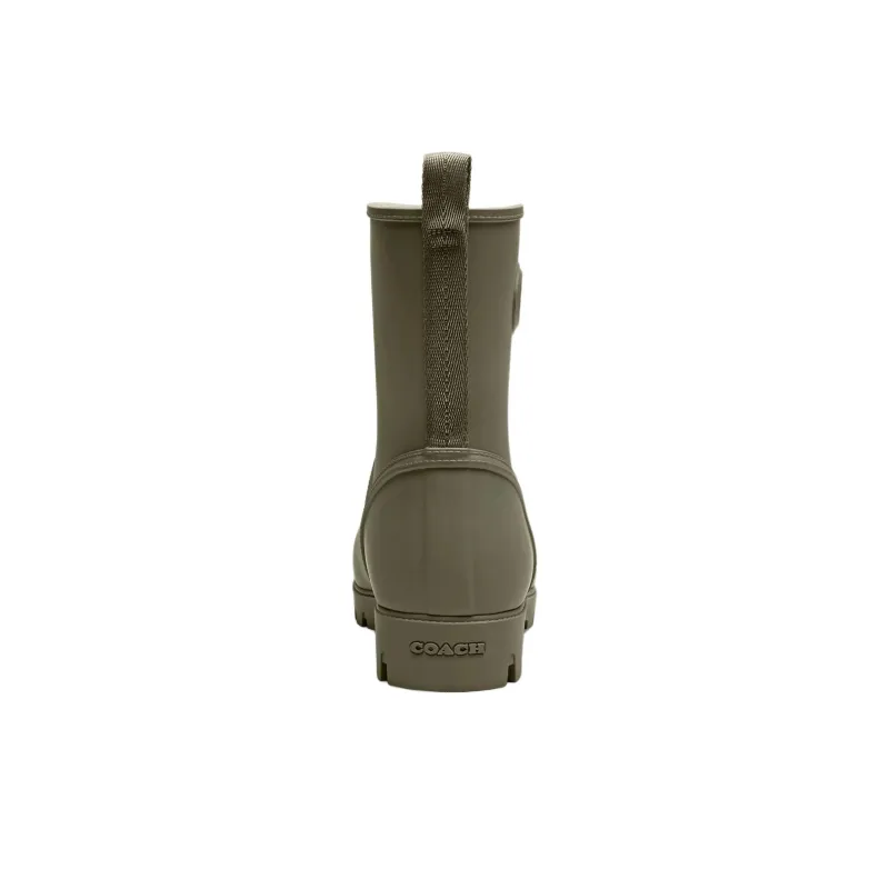 COACH Ryder Rain Boots Women's Green-4