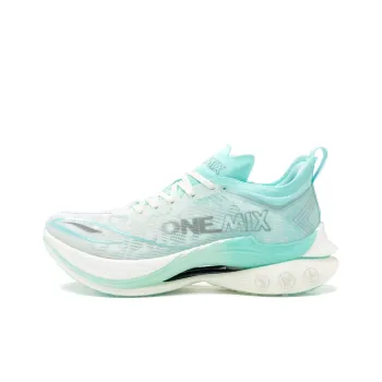 ONEMIX Cushioned Slip Resistant Abrasion Resistant Low Top Carbon Plate Casual Running Shoes Unisex Floating Green
