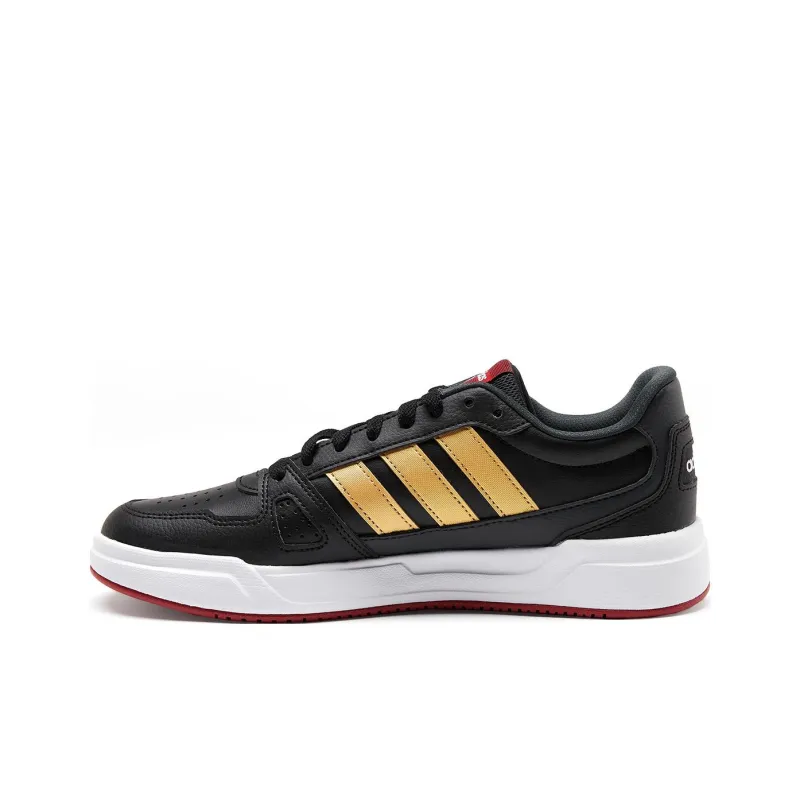 Adidas BASKETBALL Anti Slip Wear Resistant Low Top Skateboard Shoes Unisex Black-1