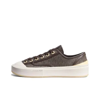 MICHAEL KORS Jude Low Top Skateboard Shoes Women's Dark Brown