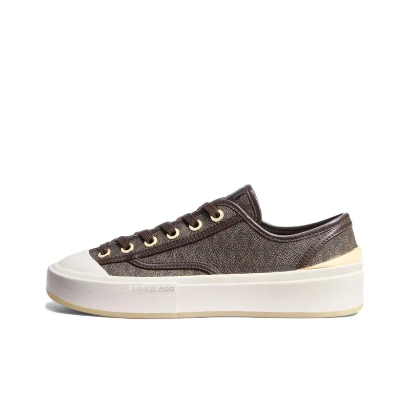 MICHAEL KORS Jude Low Top Skateboard Shoes Women's Dark Brown-0