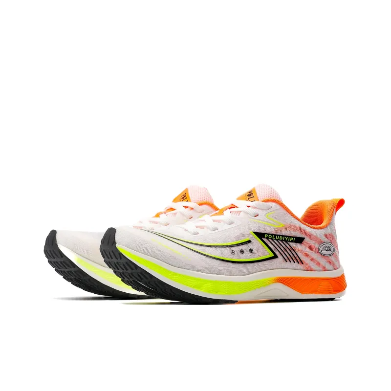POLUDIYIPI Breathable Slip-Resistant Low-Top Sprint Running Shoes Unisex Elf Yellow-2