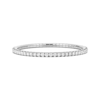 Roberto Demeglio 18kt White Gold Stretch Diamond Tennis Bracelet