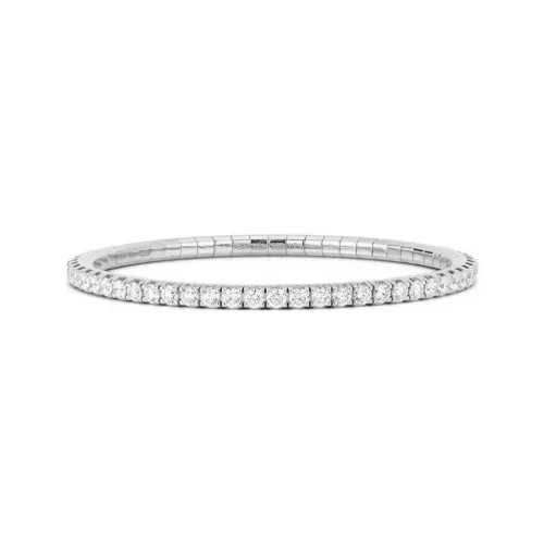 Roberto Demeglio 18kt White Gold Stretch Diamond Tennis Bracelet