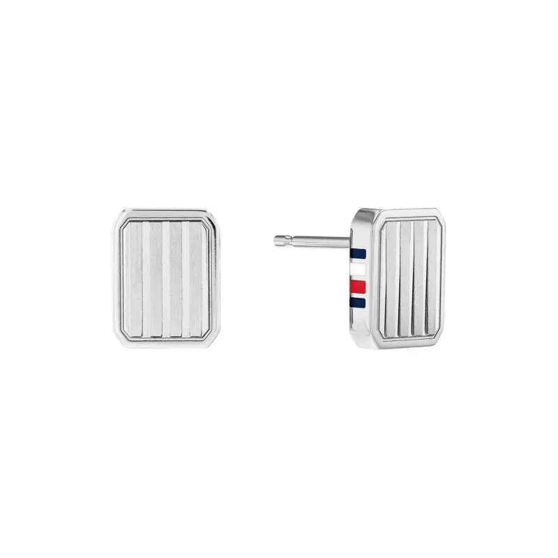 Tommy Hilfiger Stainless Steel Stud Earrings Women's Silver-0