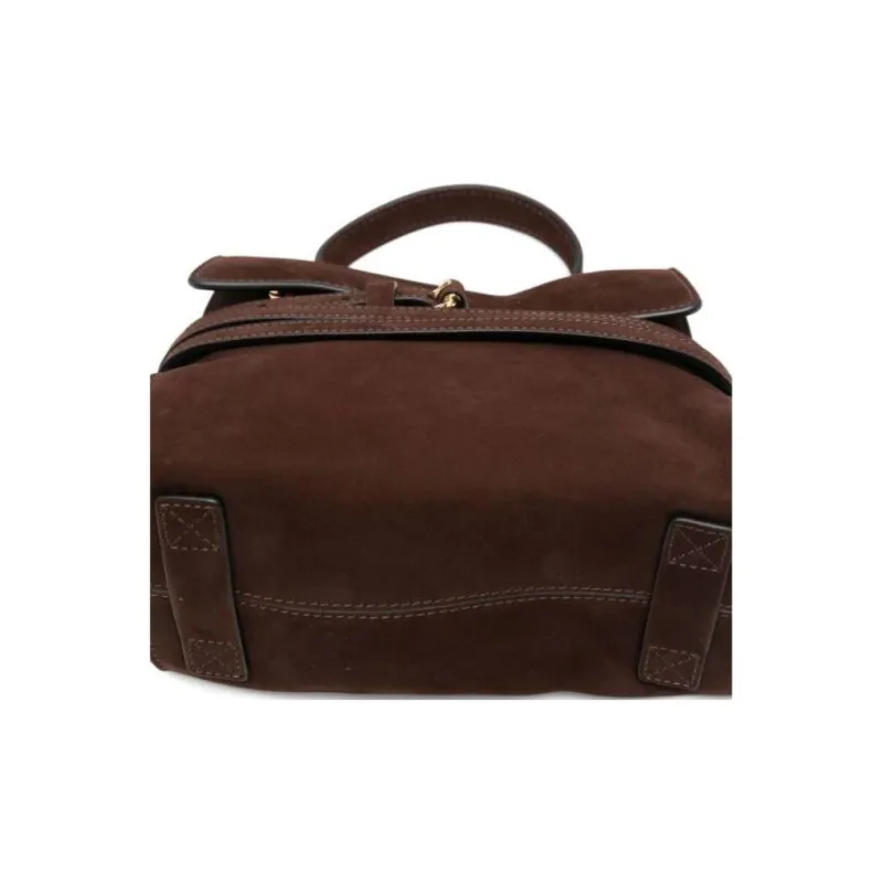 MOSCHINO Calf Suede Shoulder Bag Crossbody Bag Handbag Women's Cedar Brown-2