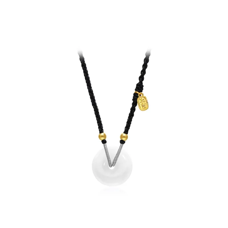 Ancient Jewelry Chalcedony Necklaces Unisex-0