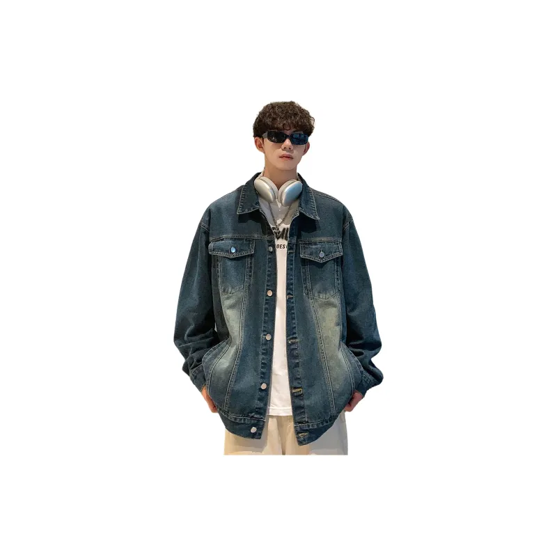 F3ML Denim Jacket Unisex Vintage Black-3