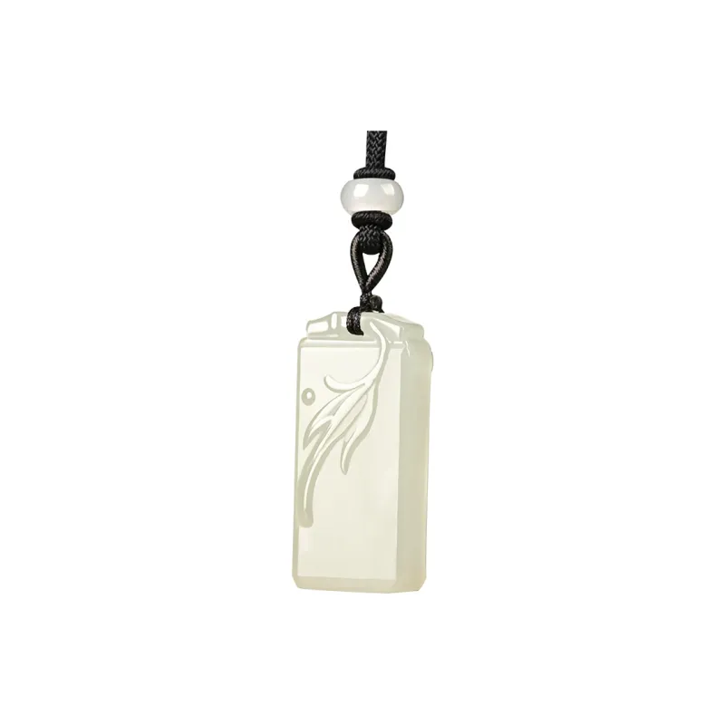 KUNYUYAO Hetian Jade Pendants White Jade Unisex-0