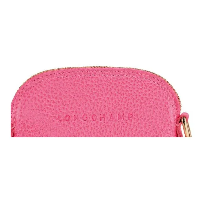 LONGCHAMP Le Foulonné Large Cow Leather Clutch Coin Purse Regular Women's Pink-4