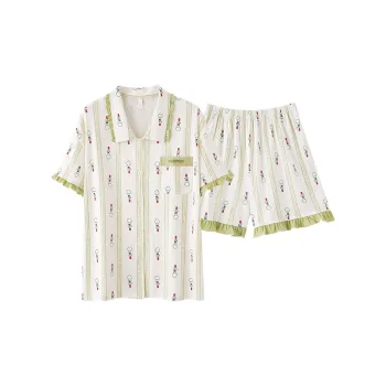 XIAFENYAN Pajama Set Women's Green