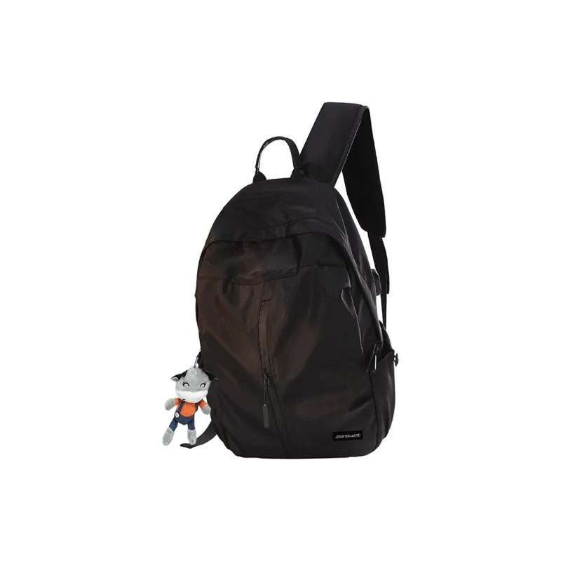 JEANSWEST Oxford Backpack Unisex Black/Gray-5