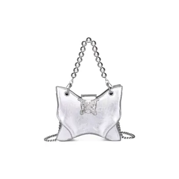 FINDINGS PU Shoulder Bag, Crossbody Bag, Handbag Women's Silver