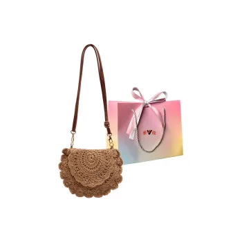 Yalu Woven Shoulder Bags Handbags Regular Women's Brown/Ecru