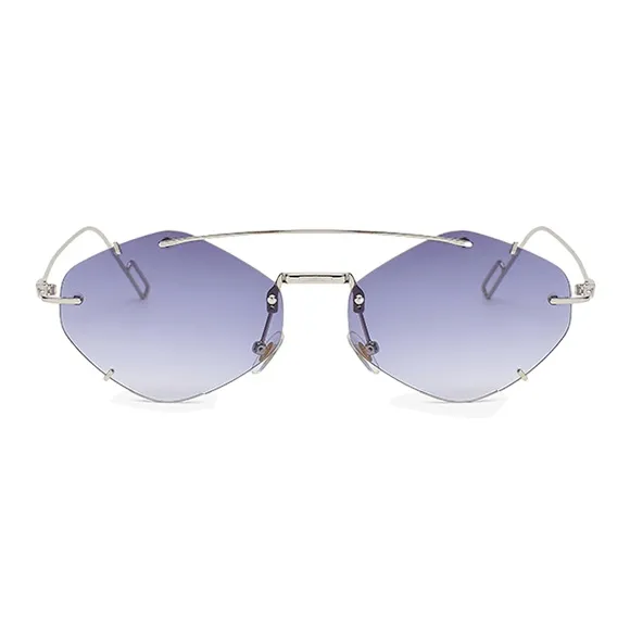 NOME Metal Plastic Irregular Shape Sunglasses Unisex-3