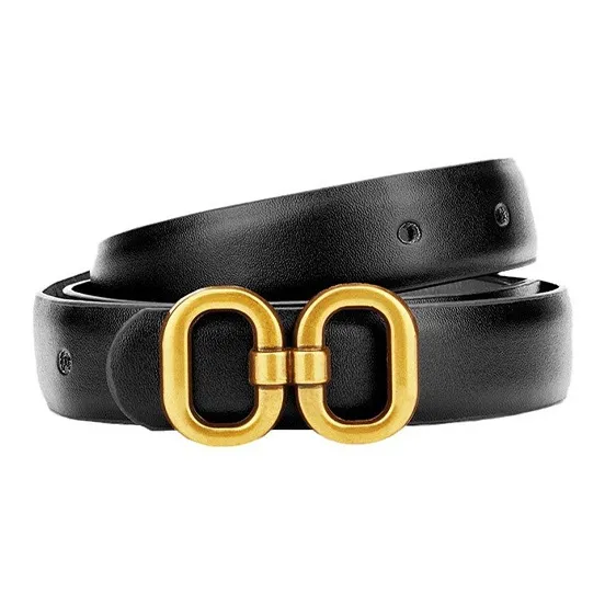 JONNY MOORE PU Leather/Alloy Leather Belts Women's 2.3cm-4