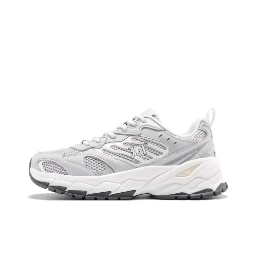 361° Cushioning Breathable Low Top Chunky Sneakers Women's Gray