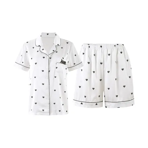 MY BODY Ice Silk Pajama Set Women's