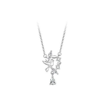 CLARKIA FLOWER S999 Fine Silver Necklaces Women's