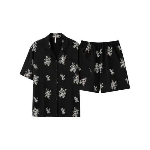 XIAFENYAN Pajama Set Women's Black