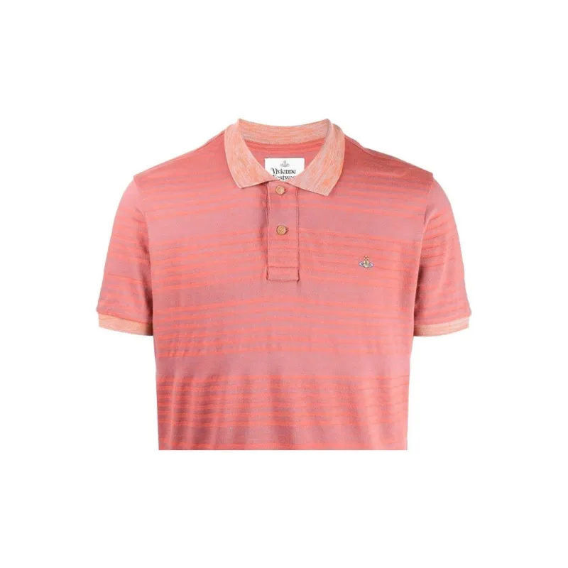 Vivienne Westwood Polo Shirts Men Pink-3