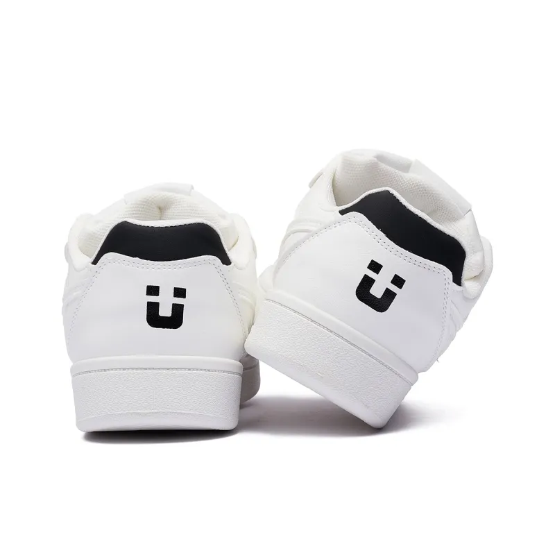 FCS Anti Slip Wear Resistant Low Top Skateboard Shoes Women's White Black-3