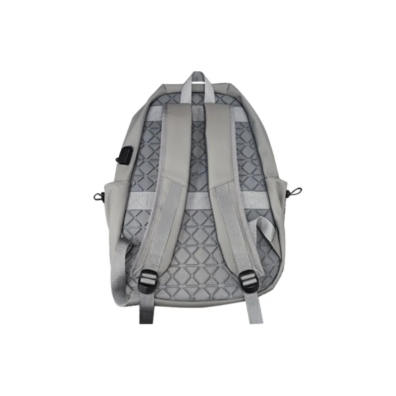 Warrior Nylon Fabric Backpack Unisex Black-8