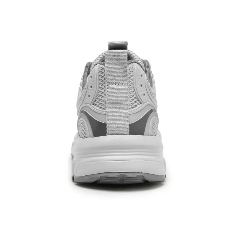 Warrior Breathable Lightweight Low-Top Casual Training Long Distance Running Running Shoes Men's Gray-5