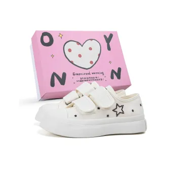 OYNN Young Baby Series Lazy Stars Anti Slip And Wear Resistant Lightweight Low Top Canvas Shoes Women's Cream Beige