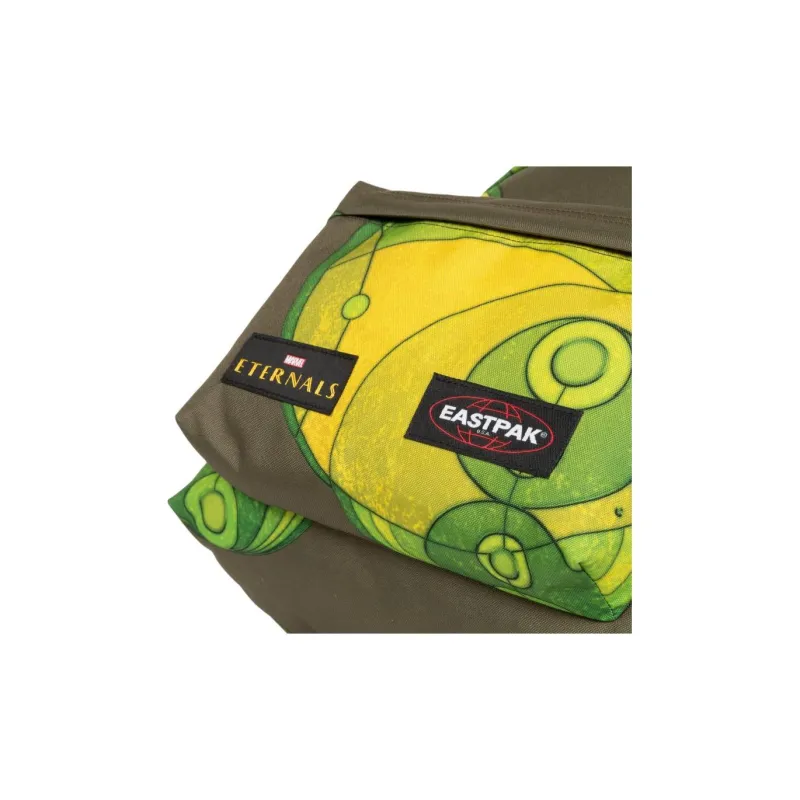EASTPAK Polyester Backpack Men Olive Yellow Green-4