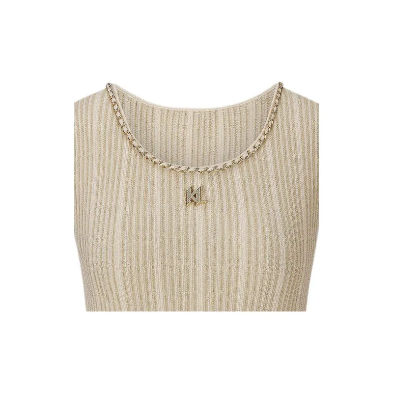 KARL LAGERFELD SS25 Tank Top Women's Light Coffee-5