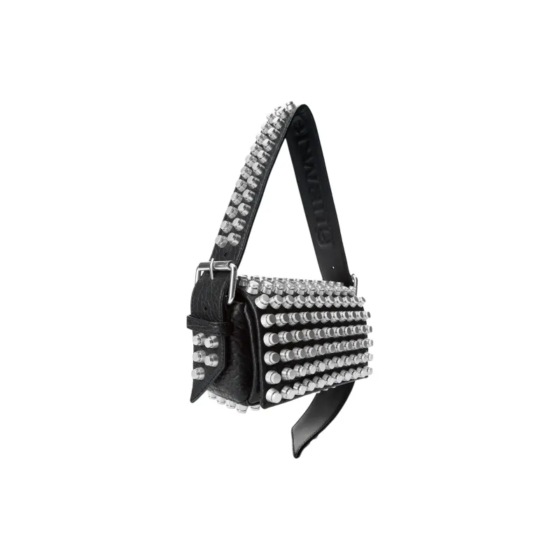 Alexander Wang Ricco Lambskin Handbag Shoulder Bag Small Size Women's Black-1
