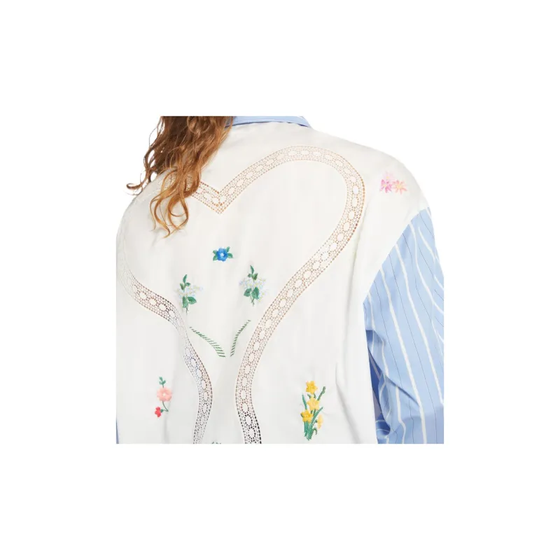 WEEKEND MaxMara Striped Embroidered Shirt-5