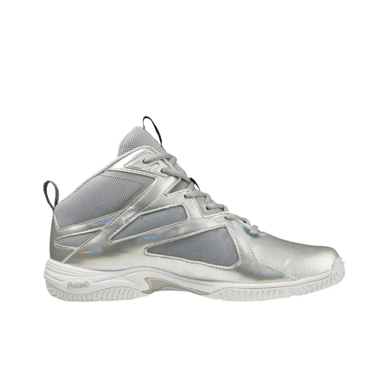 Mizuno Mid Top Training Shoes Unisex Silver Gray Loose Fit-1