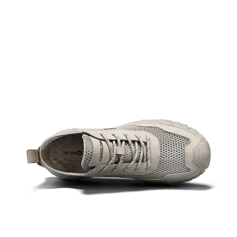 KANGLONG Cushioning Moisture Wicking Abrasion Resistant Lightweight Slip Resistant Low Top Casual Shoes Men's-3