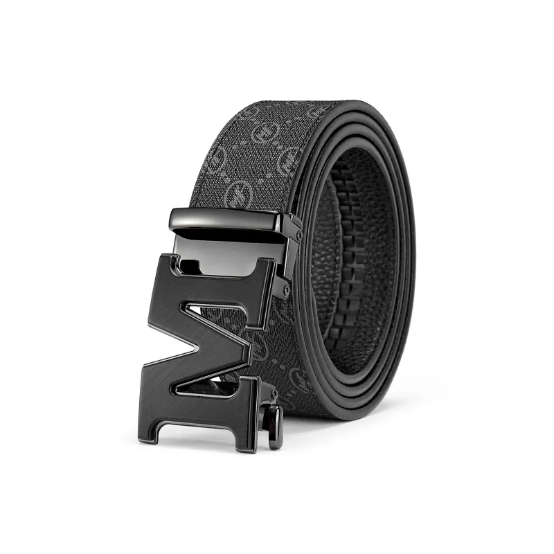 FAIRWHALE Cow Leather Belts Men's Width 3.5cm-1