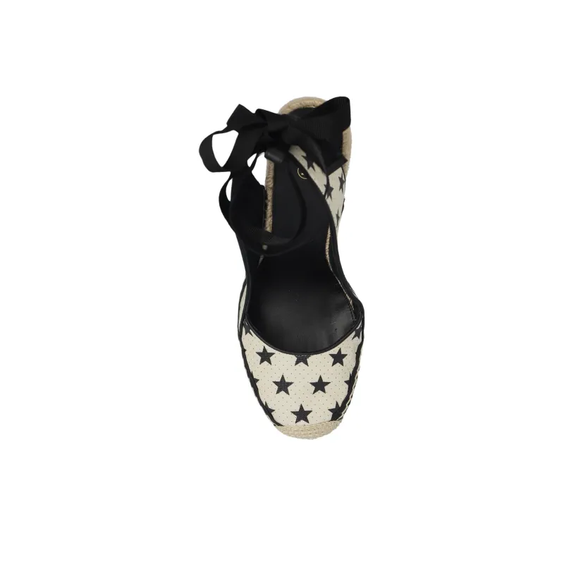 BALMAIN Ale Wedge Heel High Heels 11.5cm Women's White-4