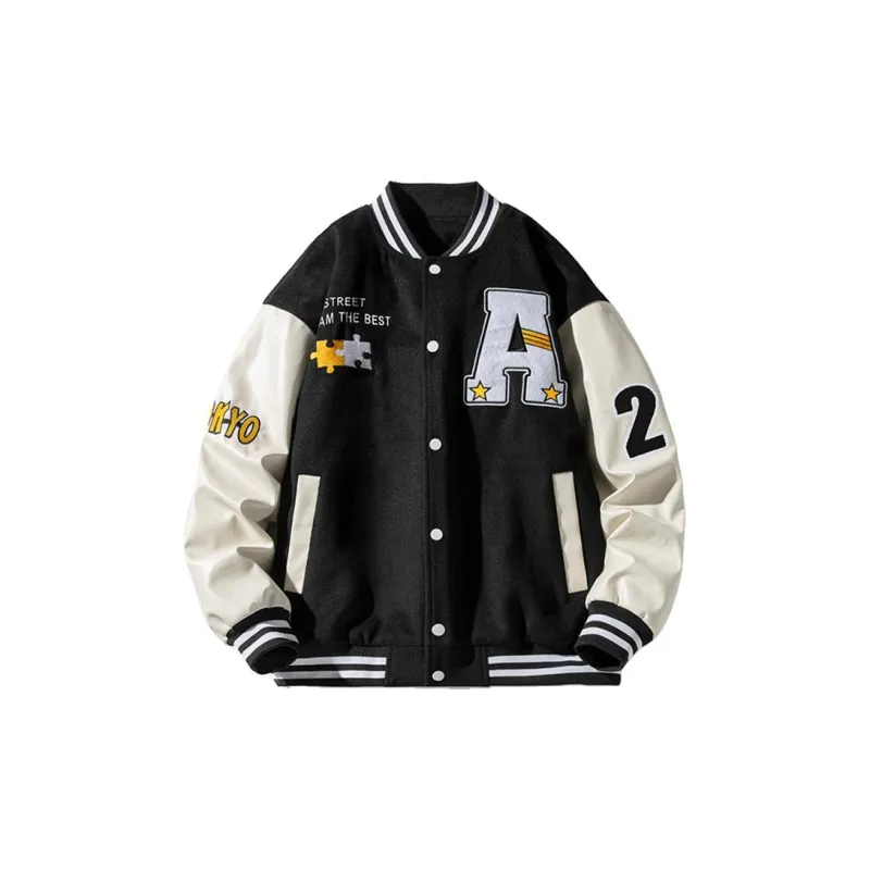 ROBINHOOD Baseball Jacket Unisex Black-0