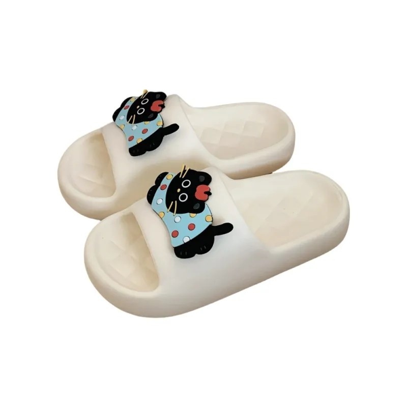 Thin Strips Sandal Slippers Black-10