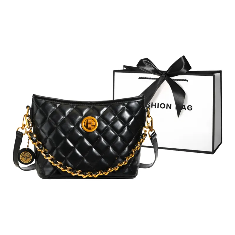 LETOO PU Crossbody Bag Regular Women's White/Coffee/Black-6