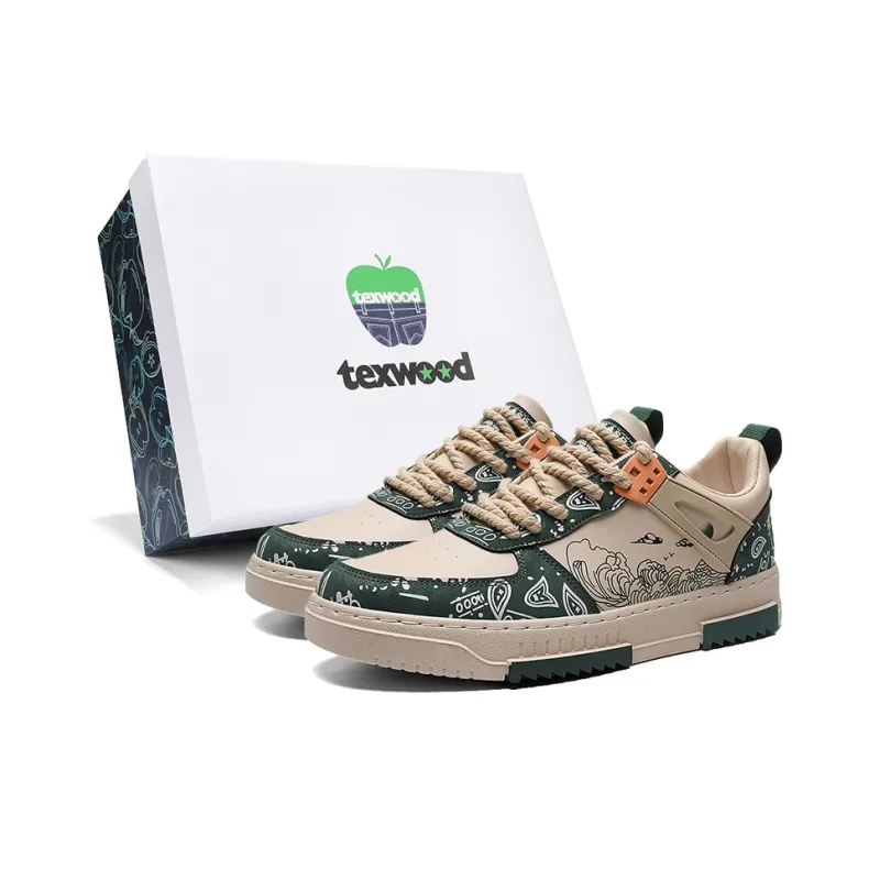 TEXWOOD Wrapping Anti Slip Shock Absorbing And Wear Resistant Low Top Skateboard Shoes Men's Box-12
