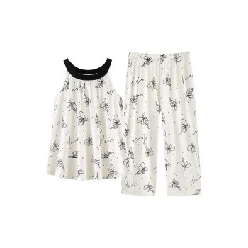 XIAFENYAN Pajama Set Women's Beige