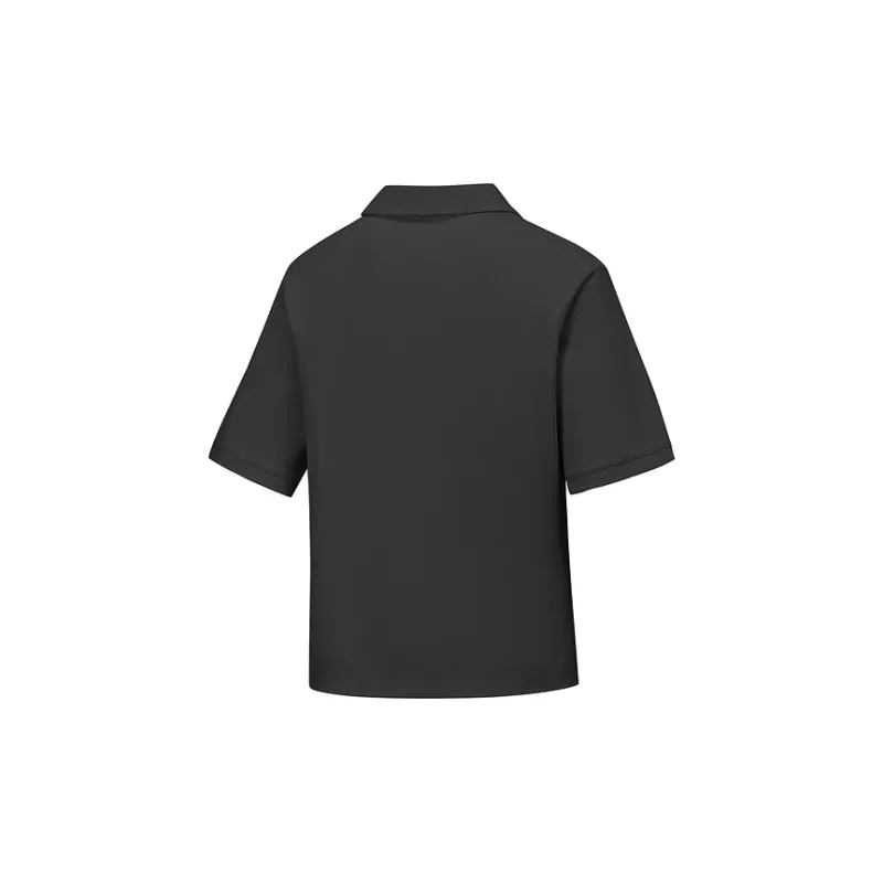 Skechers GODRI SS25 Polo Shirt Women's Carbon Black-1