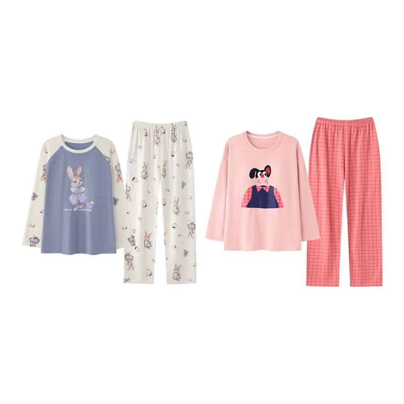 Herbal Primer Pajama Set Women's Combo Set-41